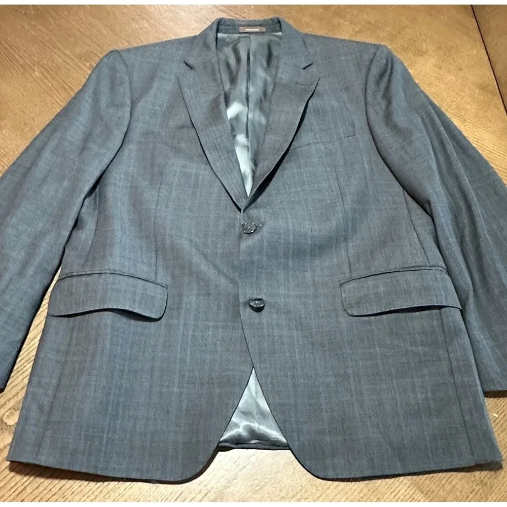 Peter Millar Blazer Mens 42S 2 Button Gray‎ Sport Coat Suit Jacket 100% Wool